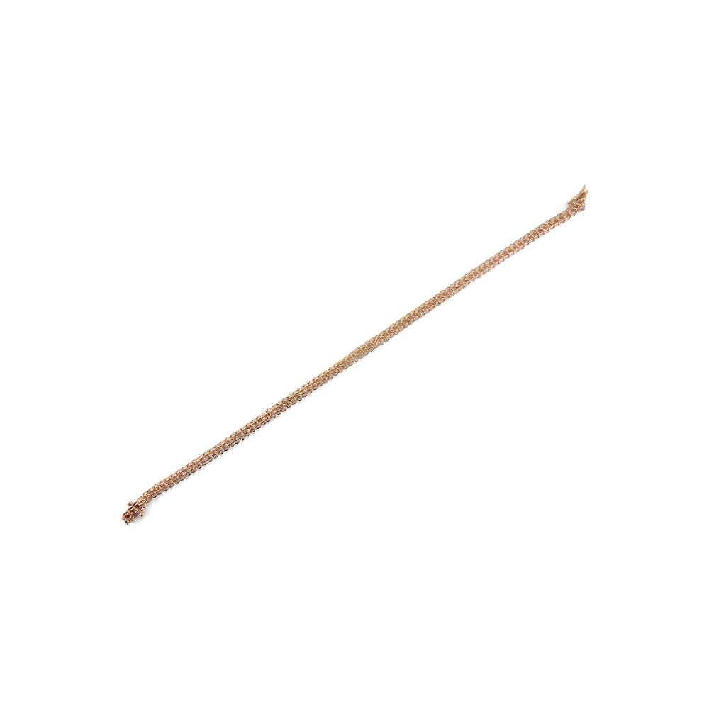 Kultainen Juhlabismarck-ranneketju 14K, 19,5 cm – 1974 #2 Kultatukku.fi