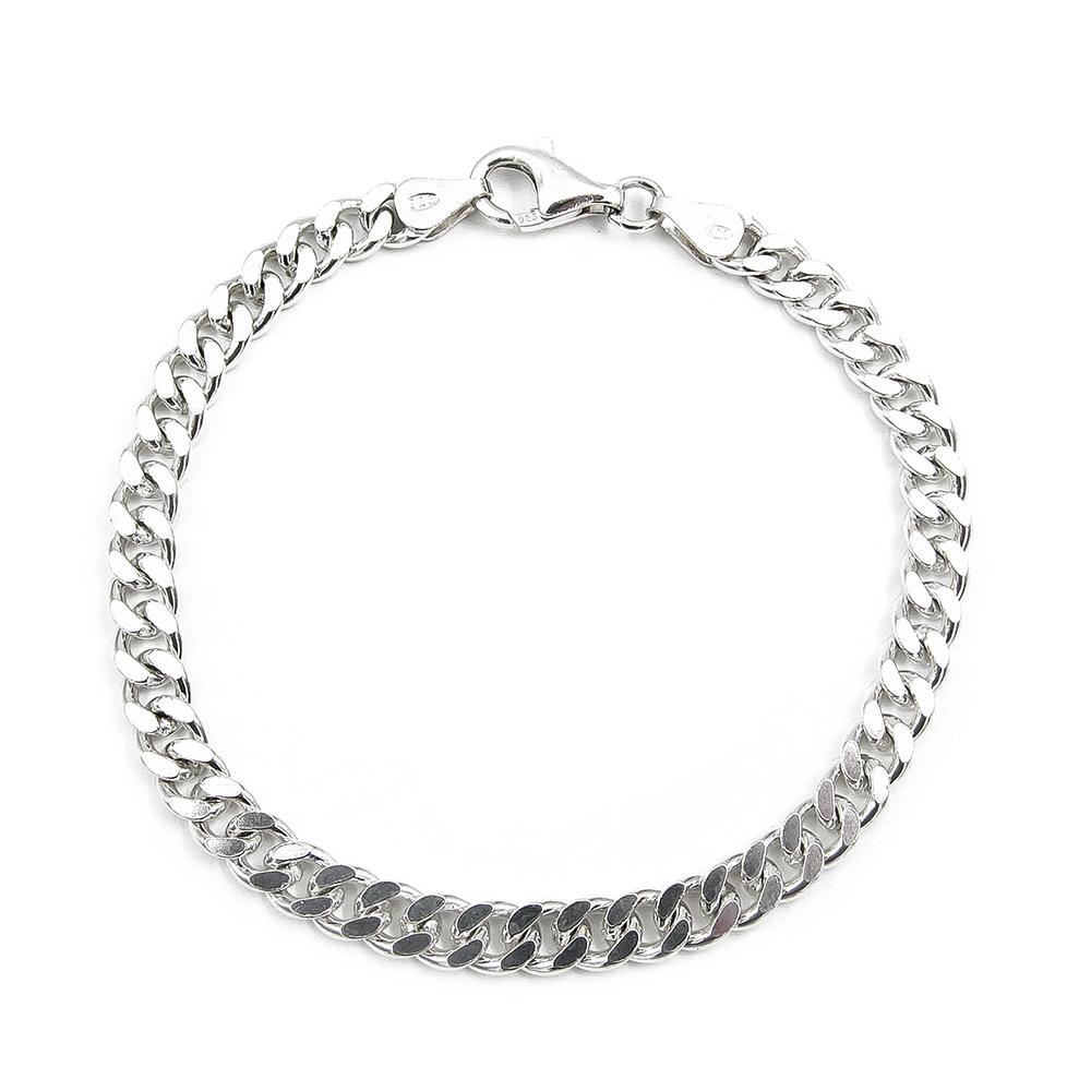 925-hopeinen panssariranneketju 19 cm, 5 mm #0 Kultatukku.fi