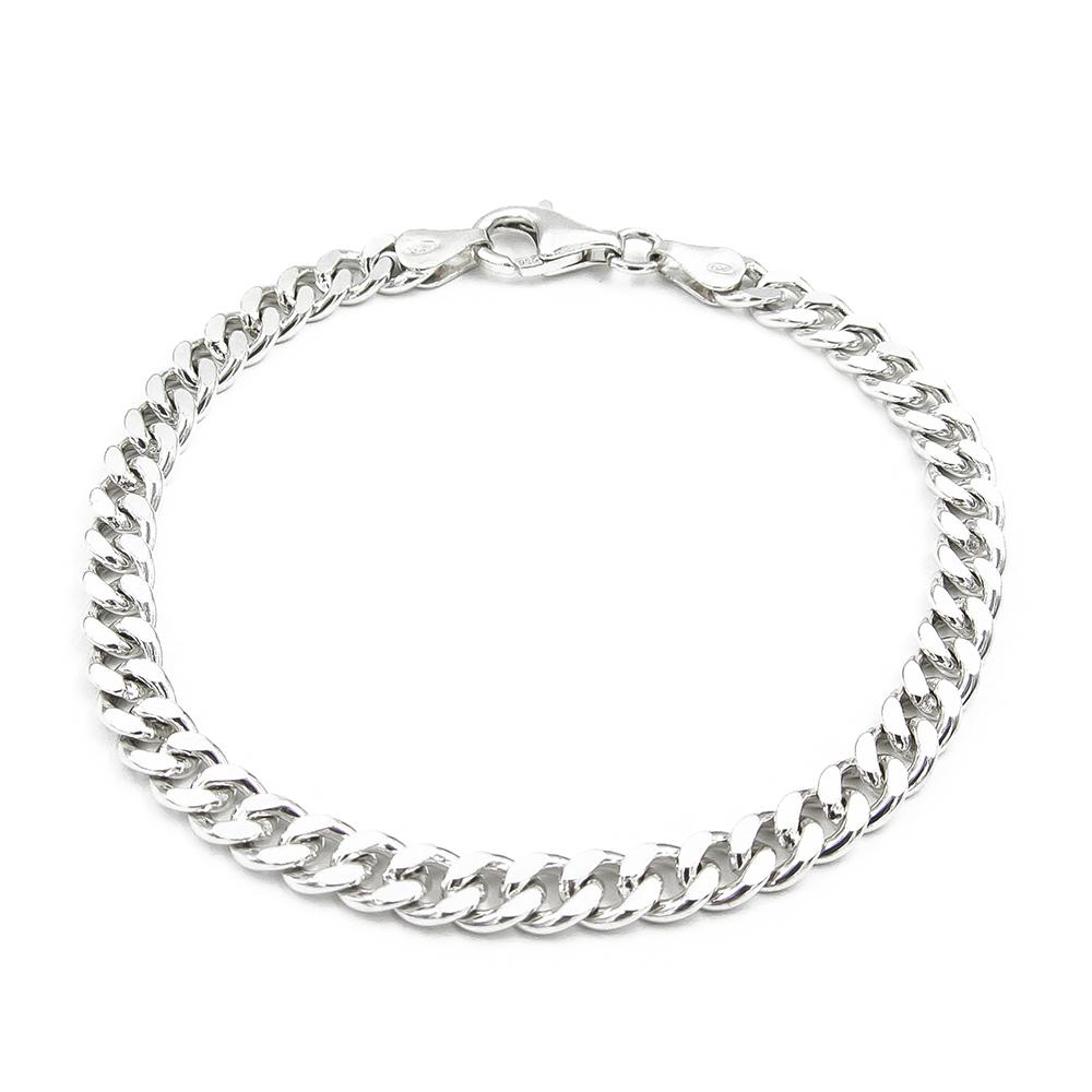 925-hopeinen panssariranneketju 19 cm, 5 mm #1 Kultatukku.fi