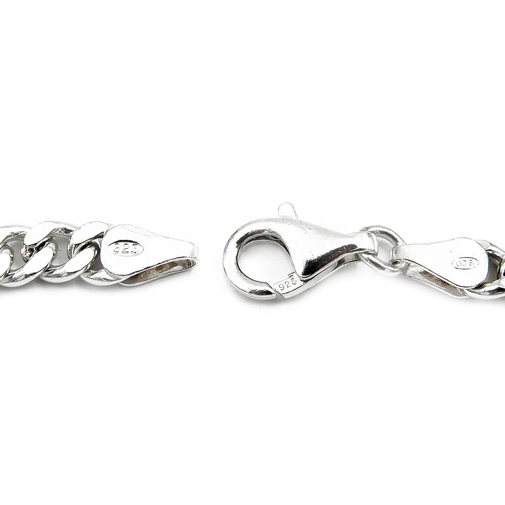 925-hopeinen panssariranneketju 19 cm, 5 mm #2 Kultatukku.fi