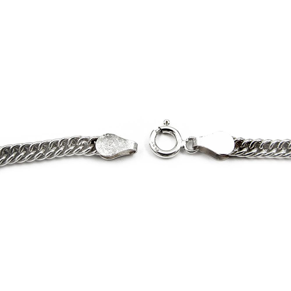 Hopeinen panssariranneketju 925, 19,5 cm / 3 mm #2 Kultatukku.fi