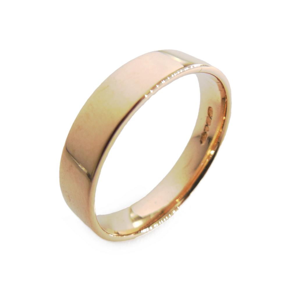 Kultakeskus sileä 14K kultasormus 22 mm, 5,4 mm – 2015 #0 Kultatukku.fi