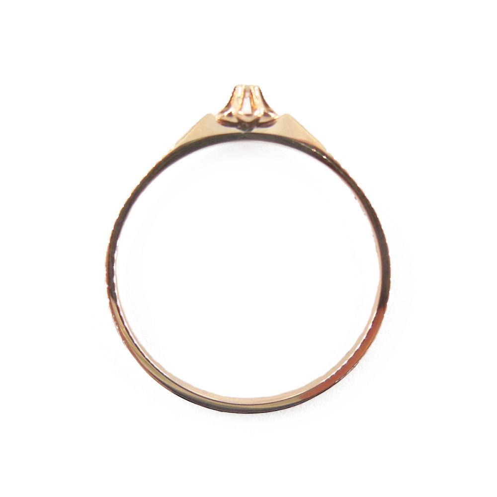 Timanttisormus 14K kultaa 0,005 ct, 17,75 mm #1 Kultatukku.fi