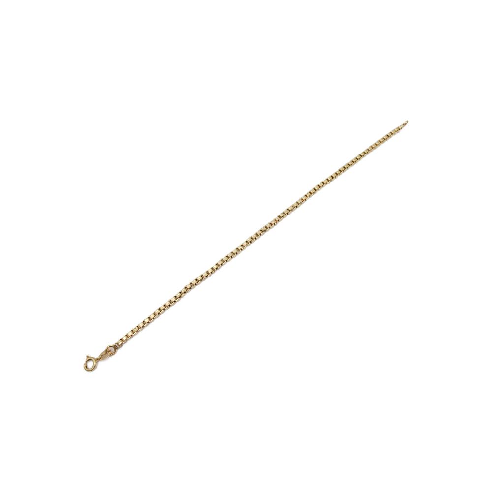 18K 2,6mm Venetsiaranneketju 19cm #2 Kultatukku.fi