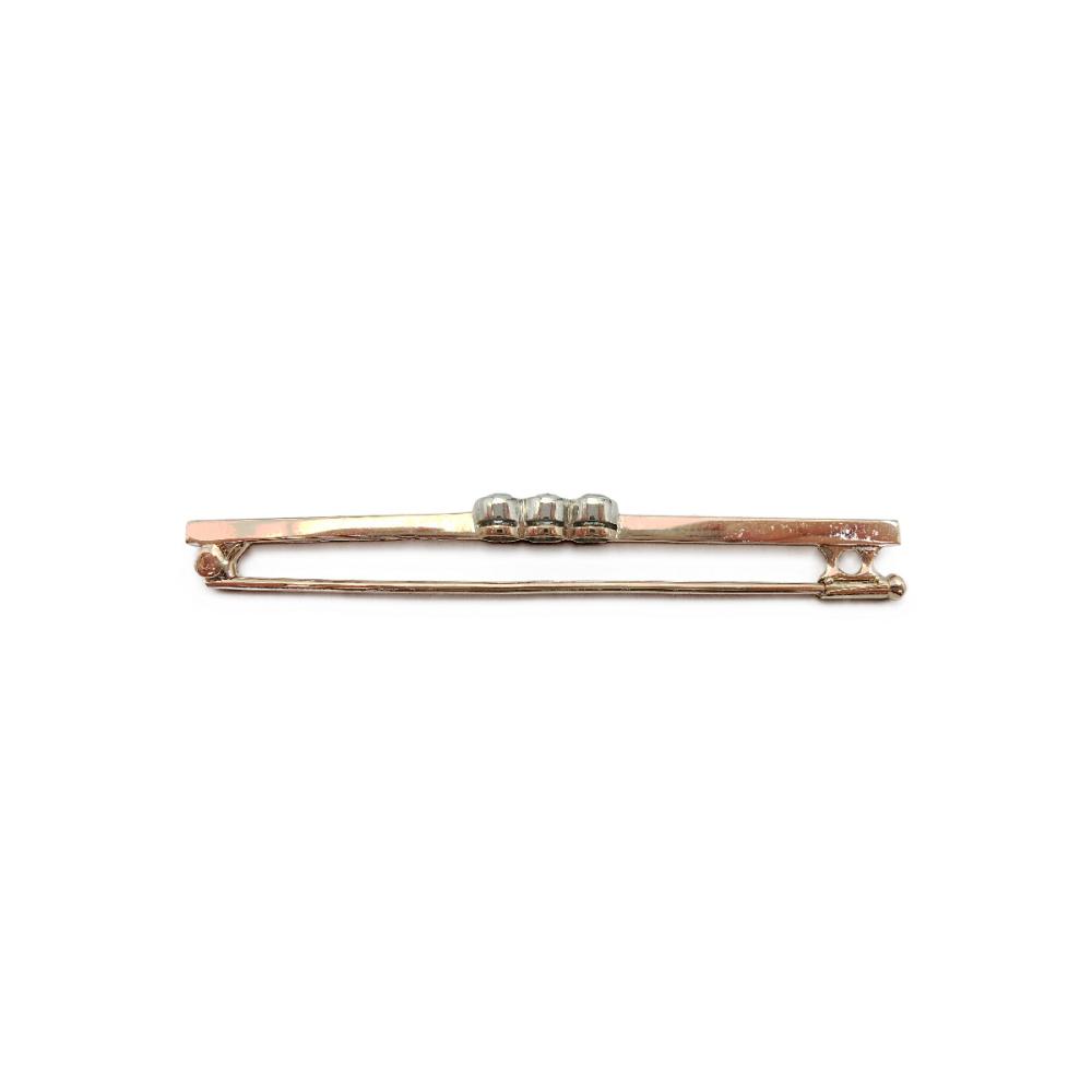 18k Timanttirintaneula 3x0,15ct v.1919 #1 Kultatukku.fi