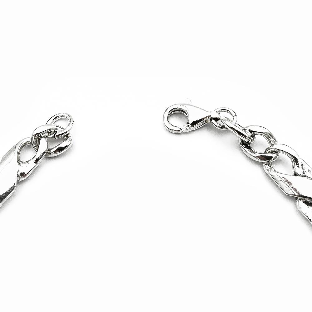 Hopeinen ranneketju 6,5mm 19,5cm #2 Kultatukku.fi