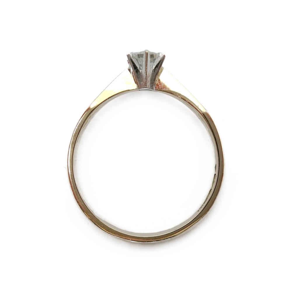 Kultainen 0,2ct timanttisormus 17,25mm #2 Kultatukku.fi