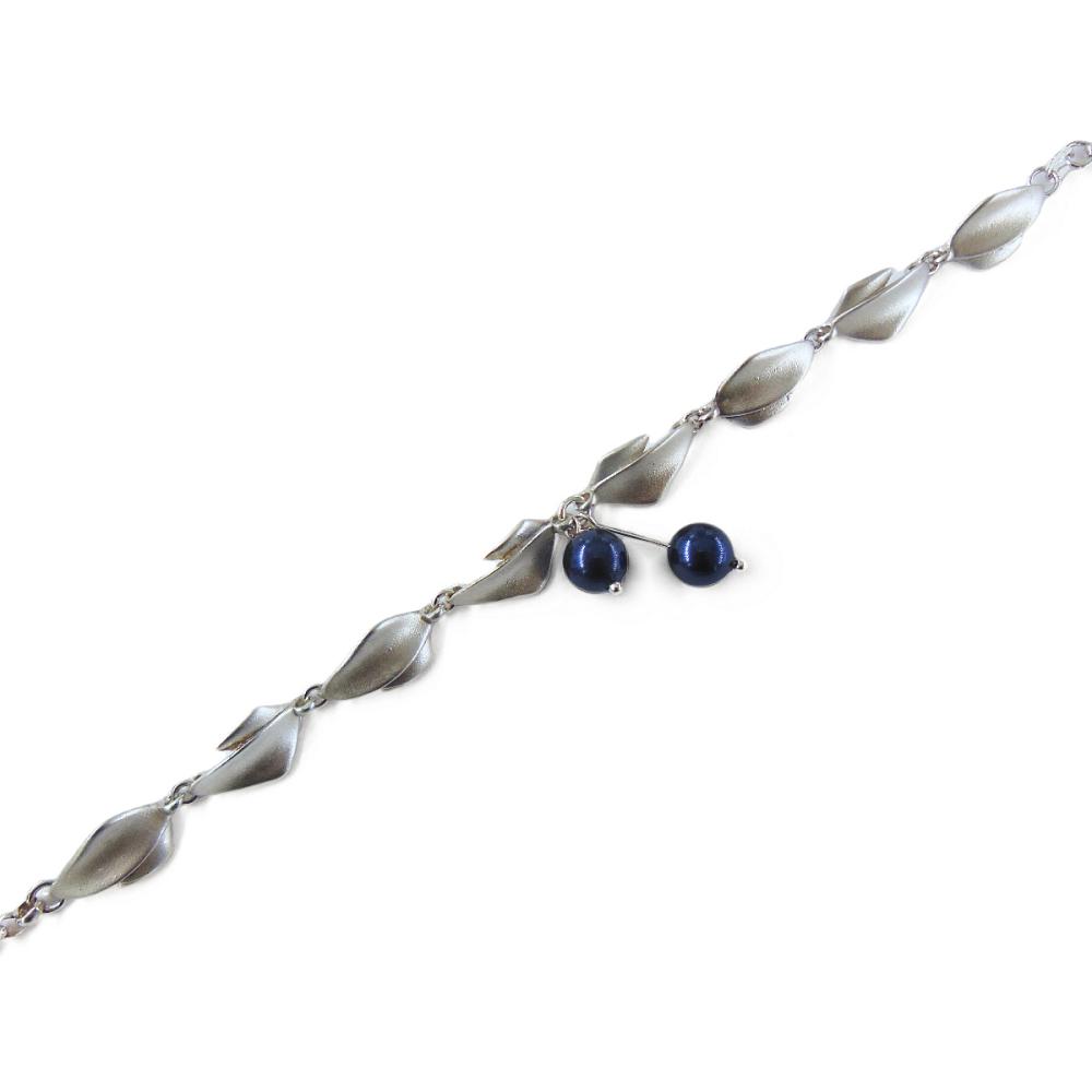 Finnfeelings Mustikka -rannekoru 925-hopeaa, 18,5 cm #2 Kultatukku.fi