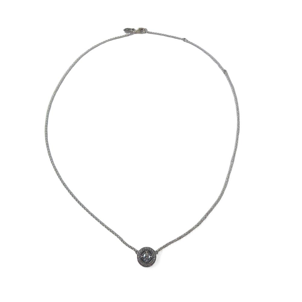 Pandora Vintage Allure -hopeakaulakoru zirkonioilla 45 cm #0 Kultatukku.fi