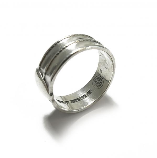 Hopeinen sormus Design Holger Lindström Kalevala Koru v. 1949 #1
