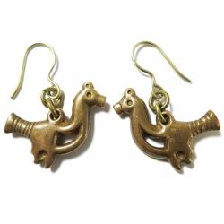 Tuotekuva Kalevala Koru Lintunen korvakorut, pronssi