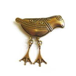 Tuotekuva Kalevala Koru Hattulan Lintu-solki, pronssi