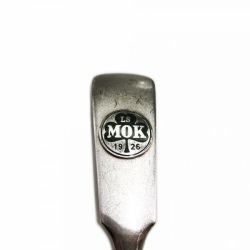 Tuotekuva Kultakeskus hopeinen ruokalusikka MOK 1926 -embleemillä, 830, 20 cm, 1973
