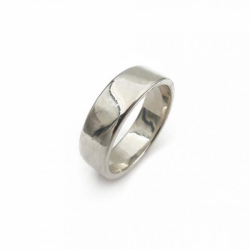 Tuotekuva Hopeinen sileä flakkasormus 17 mm