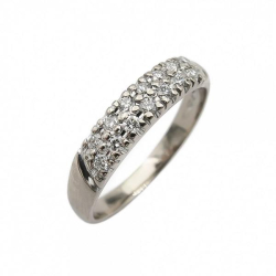 Tuotekuva Valkokultainen timanttisormus 0,14ct 17,75mm 18k