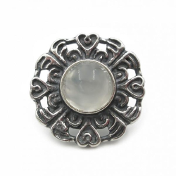 Tuotekuva Kalevala Koru PARITON Kuukiven korut-korvakoru hopea