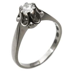 Tuotekuva 18K valkokulta timanttisormus 0.25ct koko 19 v.-72