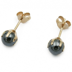 Tuotekuva Kultaiset hematiitti korvakorut