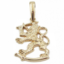 Tuotekuva Kultainen Suomileijona riipus 33mm JP