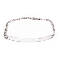 Tuotekuva Hopeinen panssari-laatta ranneketju 20cm