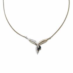 Tuotekuva Kaulakoru sinisafiireilla, 0.01ct timantilla 40,5cm