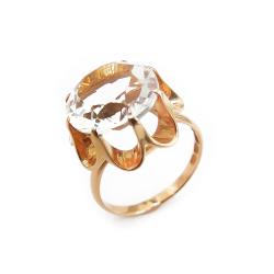 Tuotekuva Kultainen sormus,17.75mm,kirkas kivi