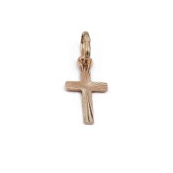 Tuotekuva Kultainen risti timanttileikattu 7.5x19mm Timanttiset