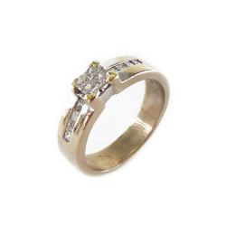 Tuotekuva Valkokultainen timanttisormus yht. 0,44ct, 17,25mm