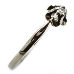 Tuotekuva 18K Valkokultainen timanttisormus 0,01ct halk.16,5mm
