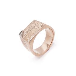 Tuotekuva Kultainen kantasormus timantilla 0,03ct 21,5mm