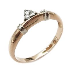 Tuotekuva Timanttikolmio sormus 0,06ct 17,25mm