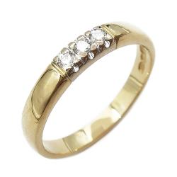 Tuotekuva 18k Rivitimanttisormus 0,09ct 17mm
