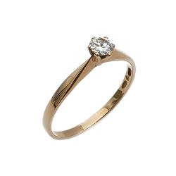 Tuotekuva Kultainen timanttisormus 16mm 0,10ct