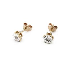 Tuotekuva Kultaiset timanttikorvakorut 2x0.01ct