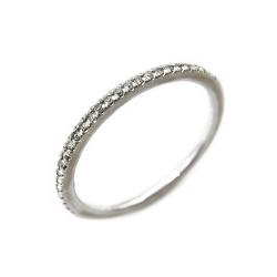 Tuotekuva 9k Valkokultainen timanttirivisormus 0,12ct 15,5mm