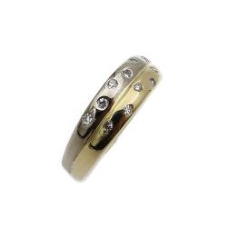 Tuotekuva keltakultaja valkokulta timanttisormus 17mm v.-95