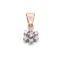 Tuotekuva Kultainen timanttiriipus 0,03+0,06ct