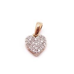 Tuotekuva Kultainen sydänriipus 0,06ct