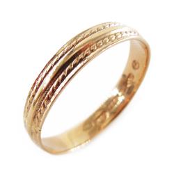 Tuotekuva 18K Kalevala koru kultainen Uskelan Isonkylän sormus, 21.25mm