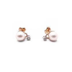 Tuotekuva Kultaiset helmikorvakorut tim.0,06ct