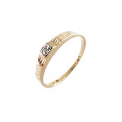 Tuotekuva Kultainen timanttisormus,0,01ct, 16,5mm