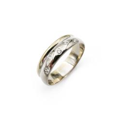Tuotekuva Kultainen timanttisormus Silvan 0.10ct 18,0mm