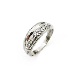 Tuotekuva Valkokultainen timanttisormus 0.09ct 18,0mm