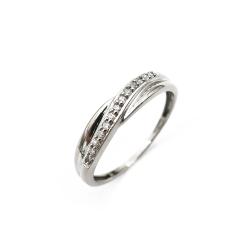 Tuotekuva Valkokultainen timanttisormus 0.065ct 16,0mm