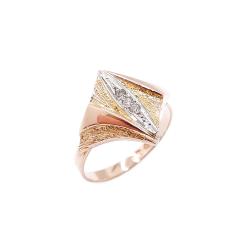 Tuotekuva Kultainen tim.sormus 0,03ct 18-