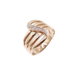 Tuotekuva Kultainen tim.sormus 0,05ct 18mm