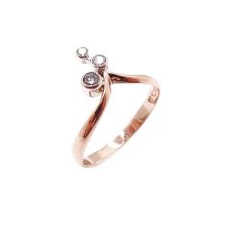 Tuotekuva Kultainen tim.sormus 15+ 0,09ct