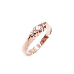 Tuotekuva Kultainen tim.rivisormus 0,12ct 17mm