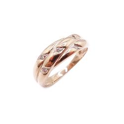 Tuotekuva Kultainen timanttisormus 18mm 0,05ct