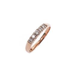 Tuotekuva Kultainen timanttirivisormus 5kpl yht. 0.15ct 16.25 -94